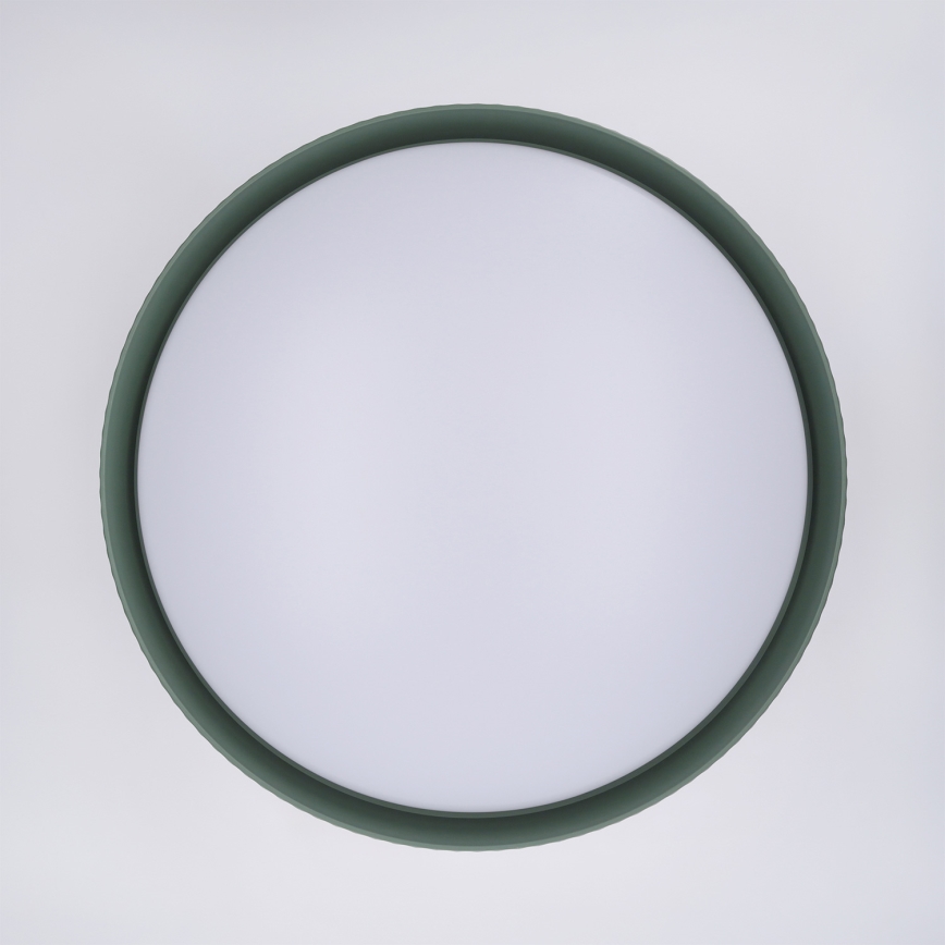 Brilagi - LUCIA LED Dimmable Ceiling Light LED/60W/230V 3000-6500K Ø 59 cm Green + Remote Control