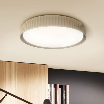 Brilagi - LUCIA LED Dimmable Ceiling Light LED/60W/230V 3000-6500K Ø 59 cm Beige + Remote Control