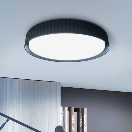 Brilagi - Dimmable LED Ceiling Light LUCIA LED/60W/230V 3000-6500K Ø59 cm Black + Remote Control