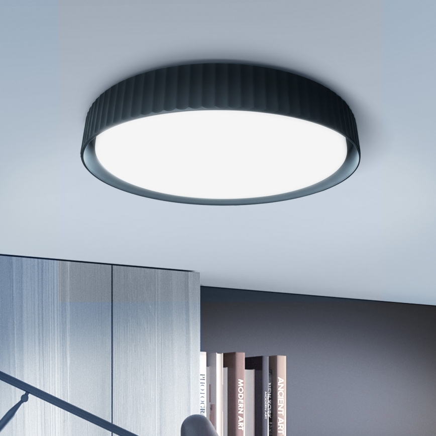 Brilagi - Dimmable LED Ceiling Light LUCIA LED/60W/230V 3000-6500K Ø59 cm Black + Remote Control