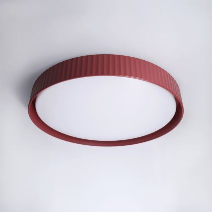 Brilagi - LUCIA LED Dimmable Ceiling Light, 60W / 230V, 3000–6500K, Ø 59 cm, Red + Remote Control