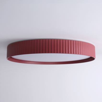 Brilagi - LUCIA LED Dimmable Ceiling Light, 60W / 230V, 3000–6500K, Ø 59 cm, Red + Remote Control