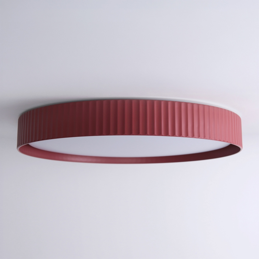 Brilagi - LUCIA LED Dimmable Ceiling Light, 60W / 230V, 3000–6500K, Ø 59 cm, Red + Remote Control