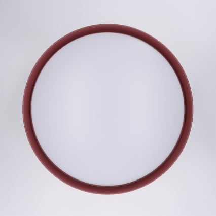 Brilagi - LUCIA LED Dimmable Ceiling Light, 60W / 230V, 3000–6500K, Ø 59 cm, Red + Remote Control