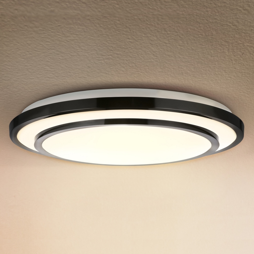 Brilagi - LED Dimmable ceiling light LUCIANO LED/48W/230V 3000-6500K ø 39 cm black + remote control