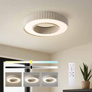Brilagi - LED Dimmable Ceiling Light LUMIX LED/48W/230V 3000-6000K beige dia. 50 cm + remote control