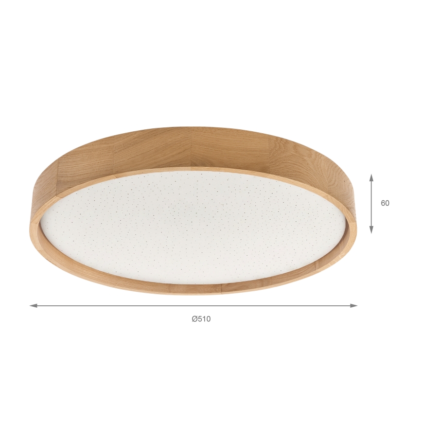 Brilagi - LED Dimmable Ceiling Light MANAROLA SMART STARS LED/36W/230V 3000-6000K Wi-Fi Tuya Beacon Ø 51 cm + remote control