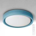 Brilagi - LED Dimmable Ceiling Light MATTEO LED/48W/230V 3000-6500K Ø 41 cm Turquoise + Remote Control