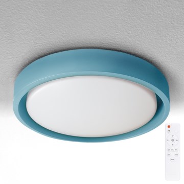 Brilagi - LED Dimmable Ceiling Light MATTEO LED/48W/230V 3000-6500K Ø 41 cm Turquoise + Remote Control