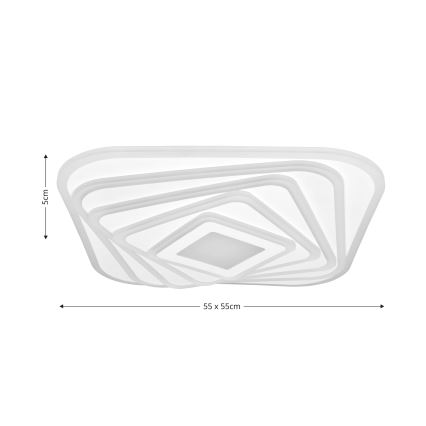 Brilagi - LED Dimmable ceiling light MODERN LED/210W/230V 2700-6500K 55x55 cm + remote control