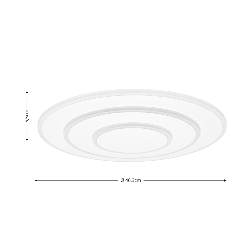 Brilagi - LED Dimmable ceiling light MODERN LED/58W/230V 2700-6500K d. 46,3 cm + remote control