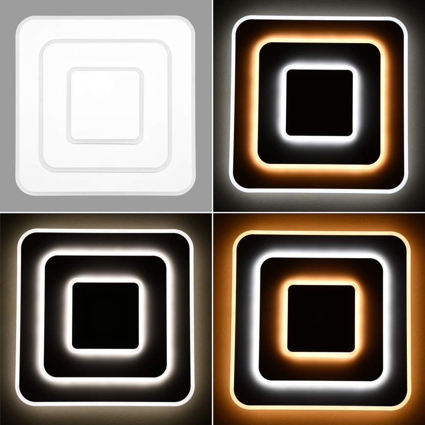 Brilagi - LED Dimmable ceiling light MODERN LED/72W/230V 2700-6500K 46,6x46,6 cm + remote control