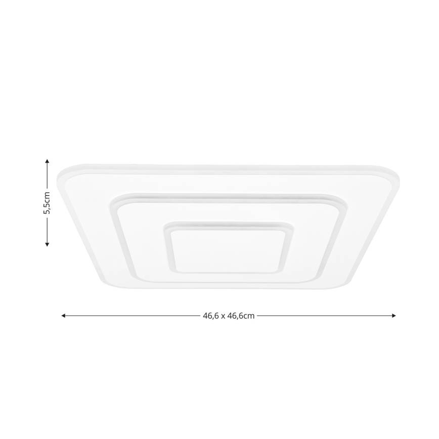 Brilagi - LED Dimmable ceiling light MODERN LED/72W/230V 2700-6500K 46,6x46,6 cm + remote control