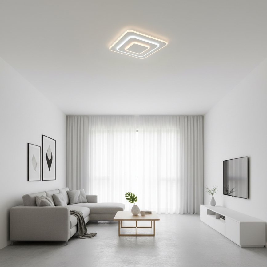 Brilagi - MODERN LED Dimmable Ceiling Light/72W/230V 3000-6000K 46.6x46.6 cm + Remote Control