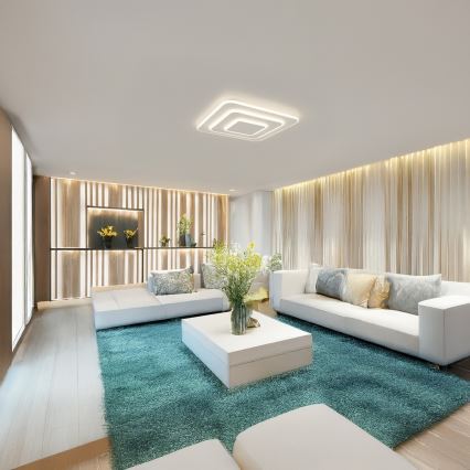 Brilagi - MODERN LED Dimmable Ceiling Light/72W/230V 3000-6000K 46.6x46.6 cm + Remote Control