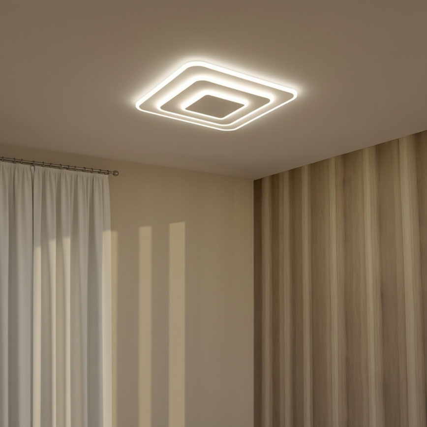 Brilagi - MODERN LED Dimmable Ceiling Light/72W/230V 3000-6000K 46.6x46.6 cm + Remote Control