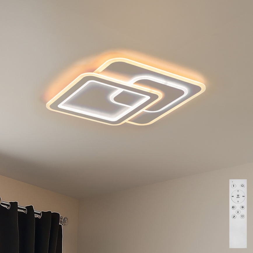 Brilagi - LED Dimmable ceiling light MODERN LED/80W/230V 2700-6500K 52,5x52,5 cm + remote control