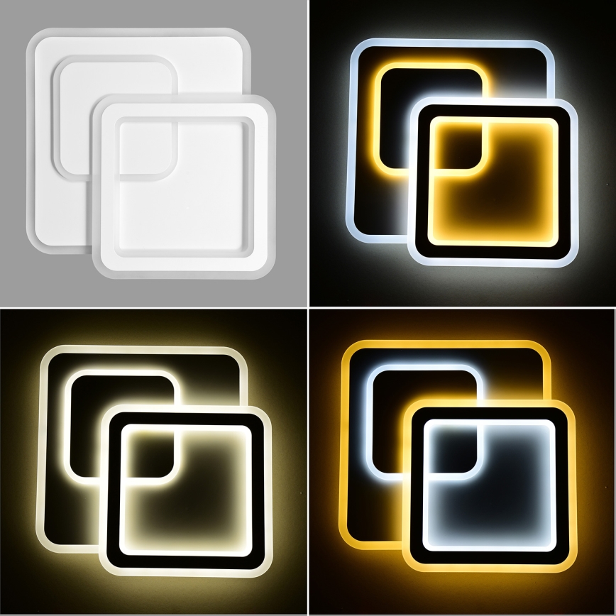 Brilagi - LED Dimmable ceiling light MODERN LED/80W/230V 2700-6500K 52,5x52,5 cm + remote control