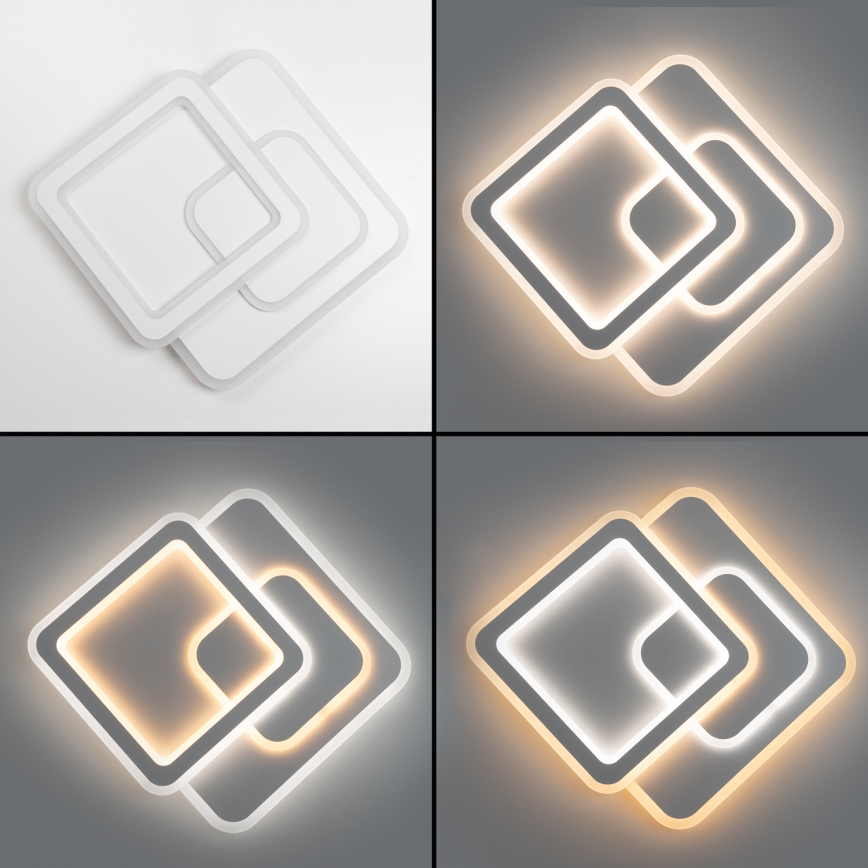 Brilagi - LED Dimmable ceiling light MODERN LED/80W/230V 2700-6500K 52,5x52,5 cm + remote control