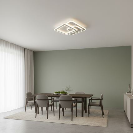 Brilagi - LED Dimmable Ceiling Light MODERN LED/80W/230V 3000-6000K 52,5x52,5 cm + remote control