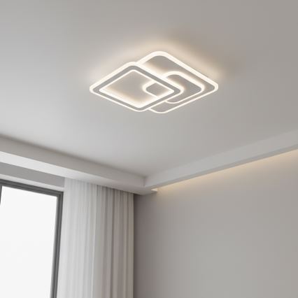 Brilagi - LED Dimmable Ceiling Light MODERN LED/80W/230V 3000-6000K 52,5x52,5 cm + remote control