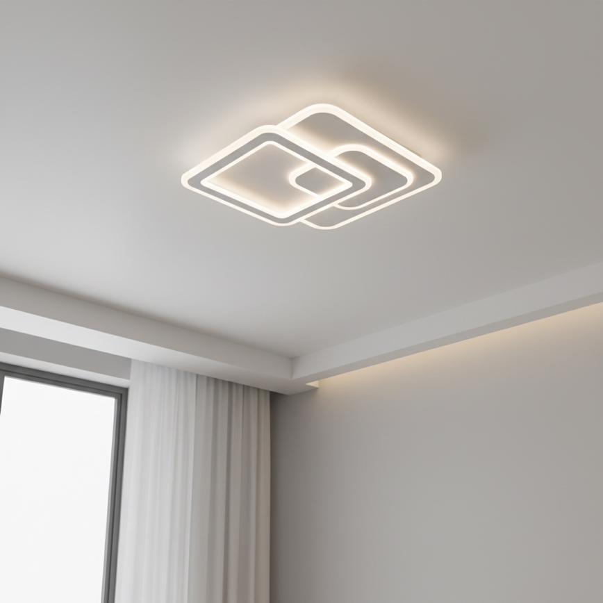 Brilagi - LED Dimmable Ceiling Light MODERN LED/80W/230V 3000-6000K 52,5x52,5 cm + remote control