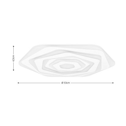 Brilagi - LED Dimmable ceiling light MODERN LED/85W/230V 2700-6500K d. 53 cm + remote control
