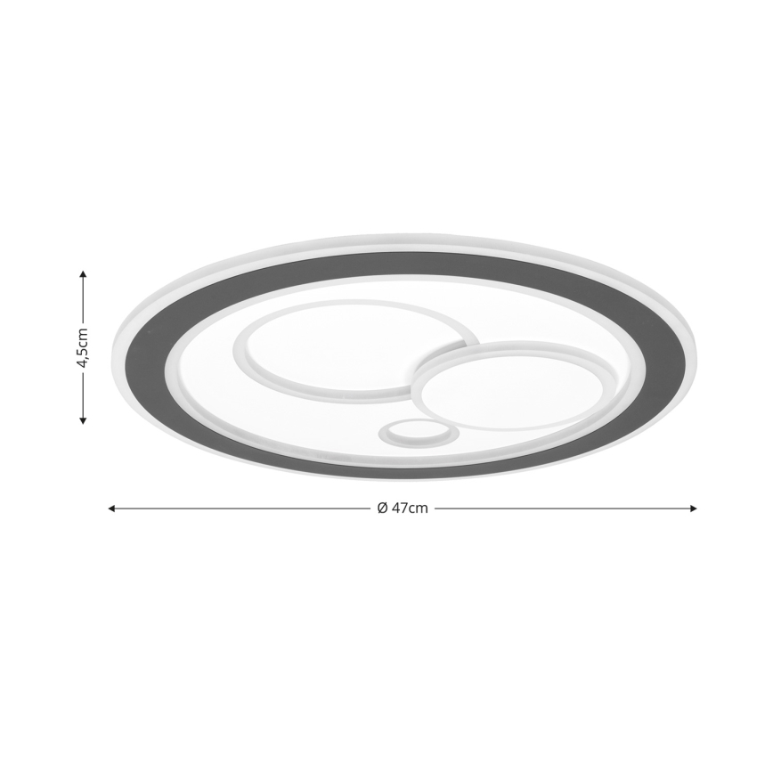 Brilagi - LED Dimmable ceiling light MODERN LED/89W/230V 2700-6500K d. 47 cm + remote control