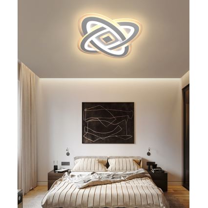 Brilagi - LED Dimmable ceiling light MODERN LED/90W/230V 2700-6500K 48x48 cm+ remote control