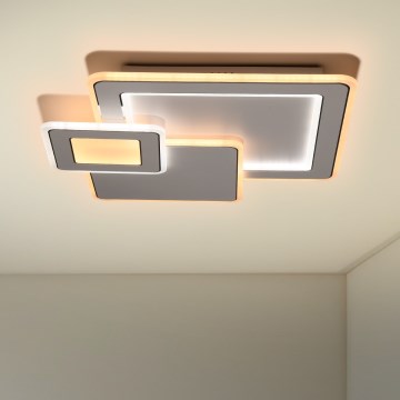 Brilagi - LED Dimmable ceiling light MODERN LED/93W/230V 2700-6500K 48,5x48,5 cm + remote control