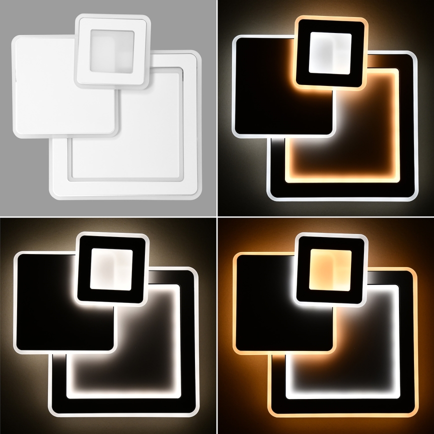 Brilagi - LED Dimmable ceiling light MODERN LED/93W/230V 2700-6500K 48,5x48,5 cm + remote control