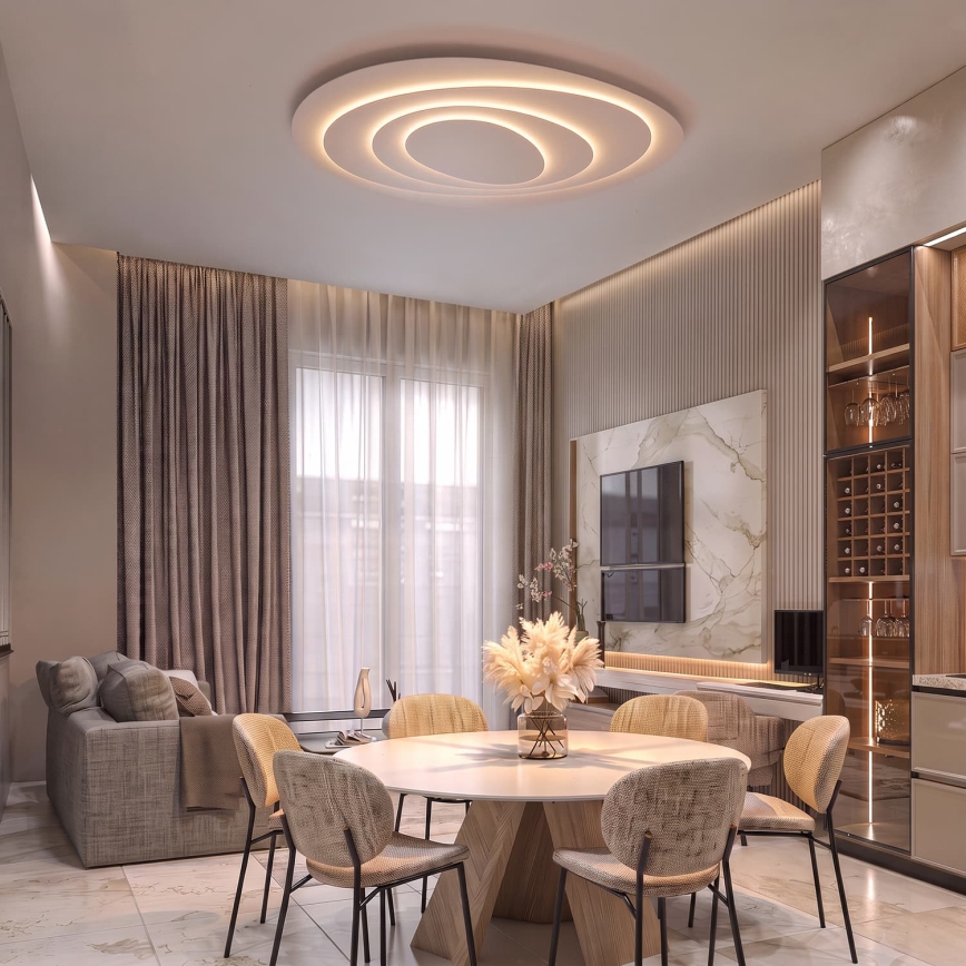 BRILAGI - LED Dimmable ceiling light MODERN MAXI LED/105W/230V 3000-6000K 83,5x100 cm + remote control