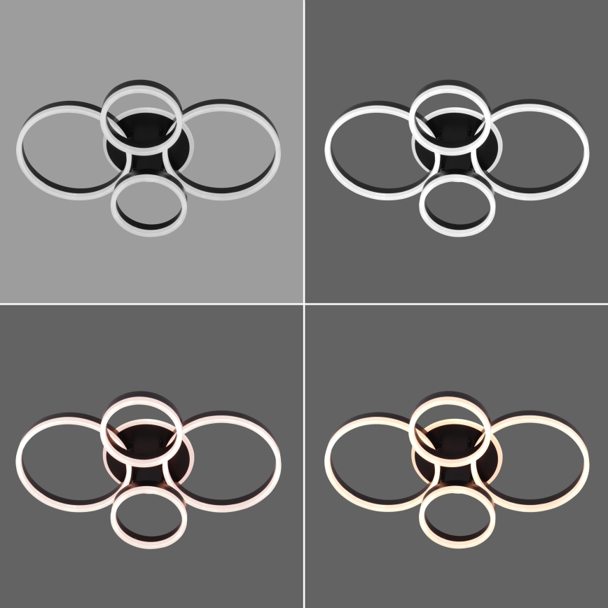 Brilagi - LED Dimmable ceiling light ORBITS LED/49W/230V 3000/4000/6000K + remote control