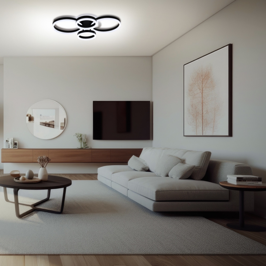 Brilagi - LED Dimmable ceiling light ORBITS LED/49W/230V 3000/4000/6000K + remote control