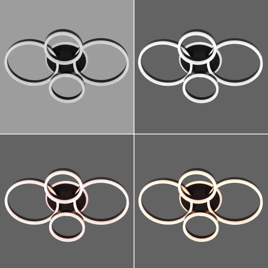 Brilagi - LED Dimmable ceiling light ORBITS LED/52W/230V 3000-6000K + remote control