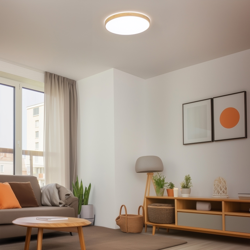 Brilagi - LED Dimmable ceiling light PINE LED/60W/230V 3000-6500K + remote control