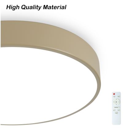 Brilagi - Dimmable LED Ceiling Light POOL LED/36W/230V 3000-6000K 30 cm Beige + Remote Control
