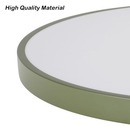 Brilagi - Dimmable LED ceiling light POOL LED/36W/230V 3000-6000K Ø 30 cm green + remote control