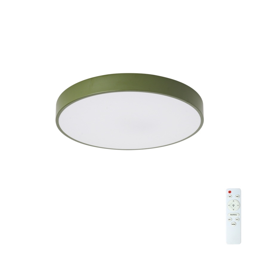 Brilagi - POOL LED Dimmable Ceiling Light LED/48W/230V 3000-6000K Ø 40 cm Green + Remote Control