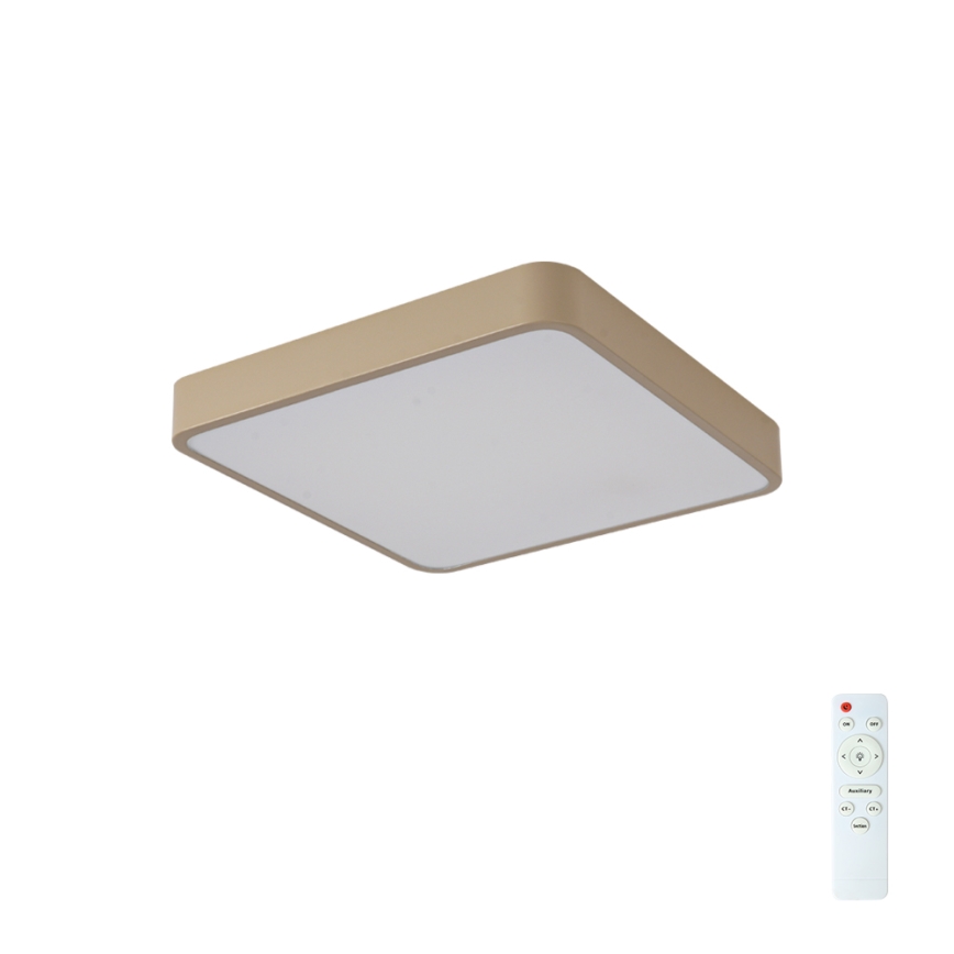 Brilagi - Dimmable LED Ceiling Light POOL LED/48W/230V 3000-6000K 50x50 cm beige + remote control