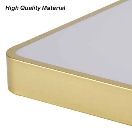 Brilagi - Dimmable POOL LED Ceiling Light LED/48W/230V 3000-6000K 50x50 cm Gold + Remote Control