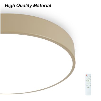 Brilagi - LED Dimmable Ceiling Lamp POOL LED/48W/230V 3000-6000K Ø 40 cm beige + remote control