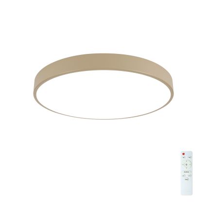 Brilagi - LED Dimmable Ceiling Lamp POOL LED/60W/230V 3000-6000K 50 cm Beige + Remote Control