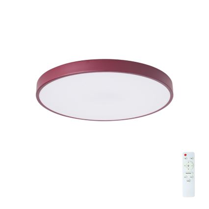 Brilagi - POOL LED Dimmable Ceiling Light LED/60W/230V 3000-6000K Ø 50 cm Burgundy + Remote Control