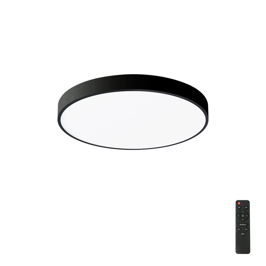 Brilagi - LED Dimmable Ceiling Light POOL LED/60W/230V 3000-6000K 60 cm Black + Remote