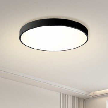 Brilagi - LED Dimmable Ceiling Light POOL LED/60W/230V 3000-6000K 60 cm Black + Remote