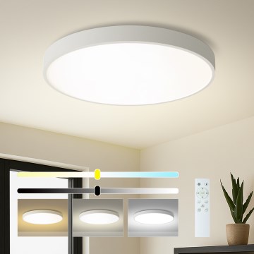Brilagi - LED Dimmable Ceiling Light POOL SMART LED/100W/230V 3000-6000K Ø 80 cm Wi-Fi Tuya white + remote control