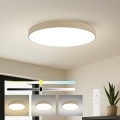 Brilagi - LED Dimmable ceiling light POOL SMART LED/128W/230V 3000-6000K 100 cm beige Wi-Fi Tuya + remote control