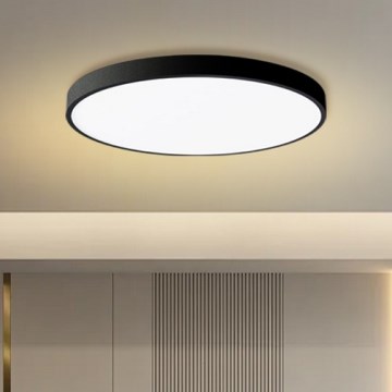 Brilagi - LED Dimmable Ceiling Light POOL SMART LED/128W/230V 3000-6000K 100 cm Wi-Fi Tuya Black + Remote Control