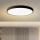 Brilagi - LED Dimmable Ceiling Light POOL SMART LED/128W/230V 3000-6000K 100 cm Wi-Fi Tuya Black + Remote Control